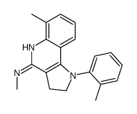 1-(2-methylphenyl)-4-methylamino-6-methyl-2,3-dihydropyrrolo(3,2-c)quinoline Structure