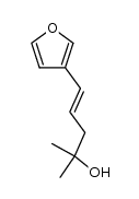 3-(4-hydroxy-4-methyl-1E-pentenyl)furan结构式