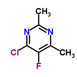 4-Chloro-5-fluoro-2,6-dimethylpyrimidine结构式