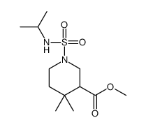 methyl 4,4-dimethyl-1-(propan-2-ylsulfamoyl)piperidine-3-carboxylate Structure