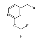 4-(Bromomethyl)-2-(difluoromethoxy)pyridine结构式