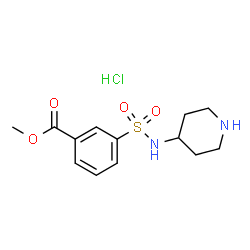 Methyl 3-[(piperidin-4-yl)sulfamoyl]benzoate hydrochloride图片