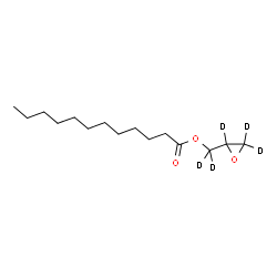 Glycidyl laurate-d5 structure