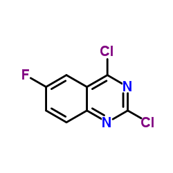 2,4-二氯-6-氟喹唑啉结构式