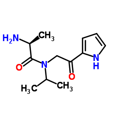 N-Isopropyl-N-[2-oxo-2-(1H-pyrrol-2-yl)ethyl]-L-alaninamide Structure