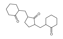 2-[[2-oxo-3-[(2-oxocyclohexyl)methyl]cyclopentyl]methyl]cyclohexan-1-one Structure