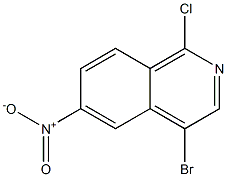 Isoquinoline, 4-bromo-1-chloro-6-nitro-结构式