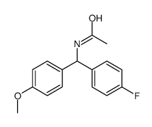 N-[(4-Fluorophenyl)(4-Methoxyphenyl)Methyl]acetamide结构式