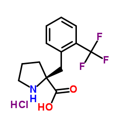 (S)-ALPHA-(2-TRIFLUOROMETHYLBENZYL)PROLINE HCL structure