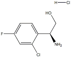 (S)-2-Amino-2-(2-chloro-4-fluorophenyl)ethan-1-ol hydrochloride structure