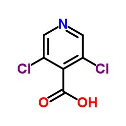 3,5-二氯吡啶-4-甲酸结构式