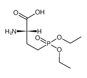 2(R)-amino-4-(diethoxyphosphoryl)butanoic acid结构式