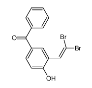 (3-(2,2-dibromovinyl)-4-hydroxyphenyl)(phenyl)methanone Structure