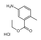 ETHYL 5-AMINO-2-METHYLBENZOATE HYDROCHLORIDE结构式