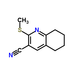 2-Methylsulfanyl-5,6,7,8-tetrahydro-quinoline-3-carbonitrile结构式