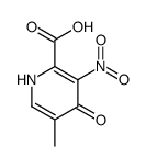 2-Pyridinecarboxylicacid,1,4-dihydro-5-methyl-3-nitro-4-oxo-(9CI) Structure