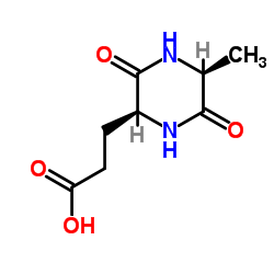 Cyclo(-Ala-Glu) Structure