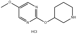 5-Methoxy-2-(piperidin-3-yloxy)pyrimidine hydrochloride Structure