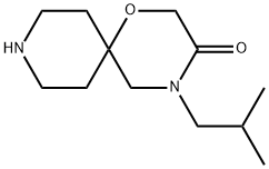 4-Isobutyl-1-oxa-4,9-diaza-spiro[5.5]undecan-3-one结构式