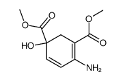 4-amino-1-hydroxycyclohexa-3,5-diene-1,3-dicarboxylic acid dimethyl ester Structure