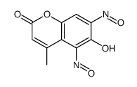 6-hydroxy-4-methyl-5,7-dinitrosochromen-2-one结构式