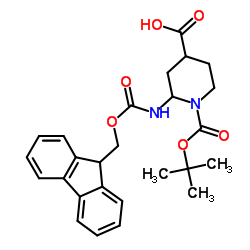 N-叔丁氧羰基4-(FMOC-氨基)哌啶-4-羧酸图片