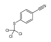 4-(trichloromethylsulfanyl)benzonitrile结构式