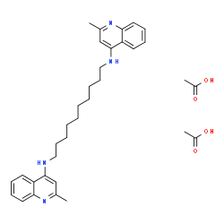 N,N'-decane-1,10-diylbis(2-methylquinolin-4-ammonium) diacetate picture