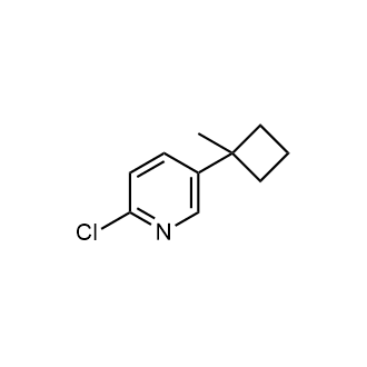 2-氯-5-(1-甲基环丁基)吡啶结构式