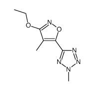 2H-Tetrazole,5-(3-ethoxy-4-methyl-5-isoxazolyl)-2-methyl-(9CI)结构式