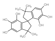 3,3,3',3'-tetramethyl-1,1'-spirobiindan-5,5',6,6',7,7'-hexol结构式