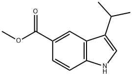 3-(丙-2-基)-1H-吲哚-5-羧酸甲酯结构式