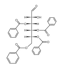 O3,O4,O5,O6-Tetrabenzoyl-D-glucose结构式