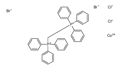 cobalt(2+),triphenyl(triphenylphosphaniumylmethyl)phosphanium,dibromide,dichloride结构式