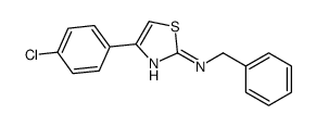 N-Benzyl-4-(4-chlorophenyl)-1,3-thiazol-2-amine Structure