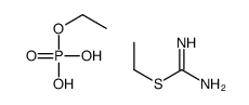 Ethyl carbamimidothioate-ethyl dihydrogen phosphate (1:1) Structure