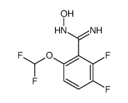 6-Difluoromethoxy-2,3-difluoro-N-hydroxy-benzamidine结构式