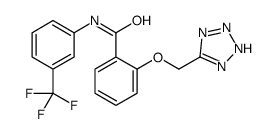 2-(2H-tetrazol-5-ylmethoxy)-N-[3-(trifluoromethyl)phenyl]benzamide Structure