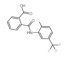 Benzoicacid, 2-[[[2-chloro-5-(trifluoromethyl)phenyl]amino]carbonyl]- structure