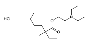 diethyl-[2-(2-ethyl-2-methylhexanoyl)oxyethyl]azanium,chloride Structure