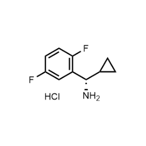 (S)-Cyclopropyl(2,5-difluorophenyl)methanamine (hydrochloride) Structure