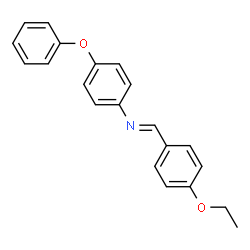 N-(4-ethoxybenzylidene)-4-phenoxyaniline结构式