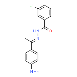 N'-[(E)-1-(4-aminophenyl)ethylidene]-3-chlorobenzohydrazide structure