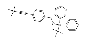 4-[(trimethylsilyl)ethynyl]benzyl tert-butyldiphenylsilyl ether结构式