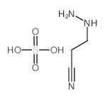 3-hydrazinylpropanenitrile; sulfuric acid结构式