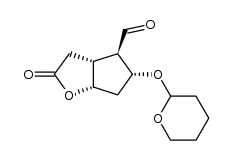 (3aR,4R,5R,6aS)-hexahydro-2-oxo-5-[(tetrahydro-2H-pyran-2-yl)oxy]-2H-cyclopenta[b]furan-4-carboxaldehyde结构式