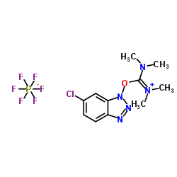 6-氯苯并三氮唑-1,1,3,3-四甲基星空app六氟磷酸酯结构式