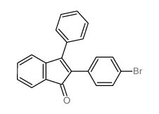 2-(4-bromophenyl)-3-phenyl-inden-1-one Structure