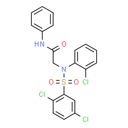 2-(2-CHLORO[(2,5-DICHLOROPHENYL)SULFONYL]ANILINO)-N-PHENYLACETAMIDE structure