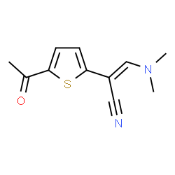 2-(5-ACETYL-2-THIENYL)-3-(DIMETHYLAMINO)ACRYLONITRILE Structure